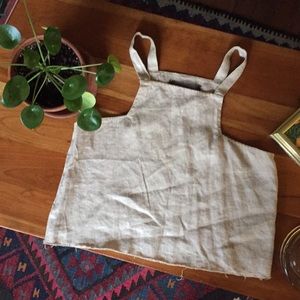 Reformation linen tank top